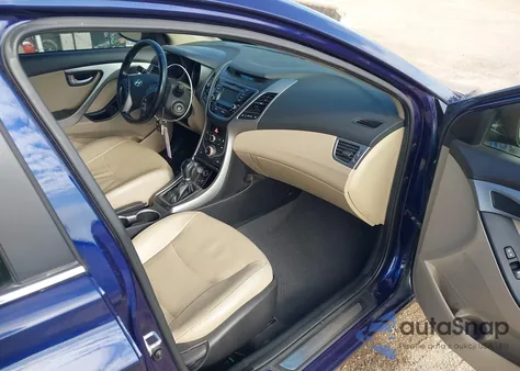 2014 Hyundai Elantra Limited из США, поврежденный, VIN 5NPDH4AEXEH529509